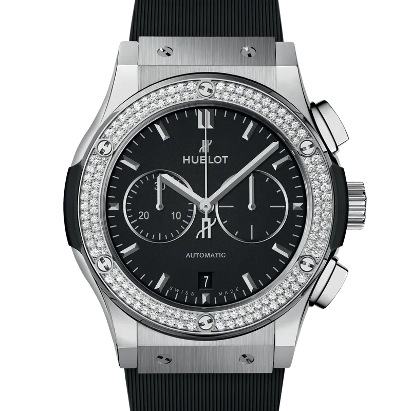 Hublot Classic Fusion Chronograph Titanium Diamonds