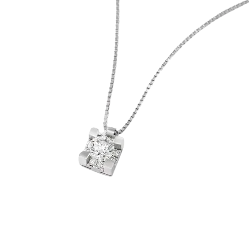 IOLUCE vėrinys iš balto aukso su deimantais